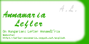 annamaria lefler business card